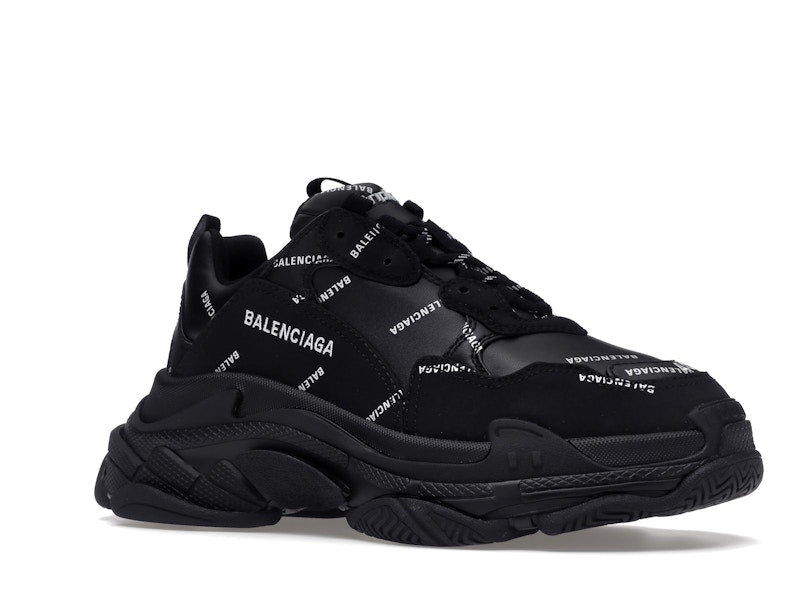 Balenciaga Triple S Black Logo (Women's)