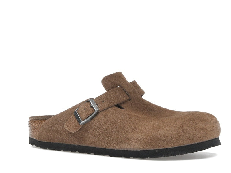 Birkenstock Boston Soft Footbed Suede Dark Tea Tonal