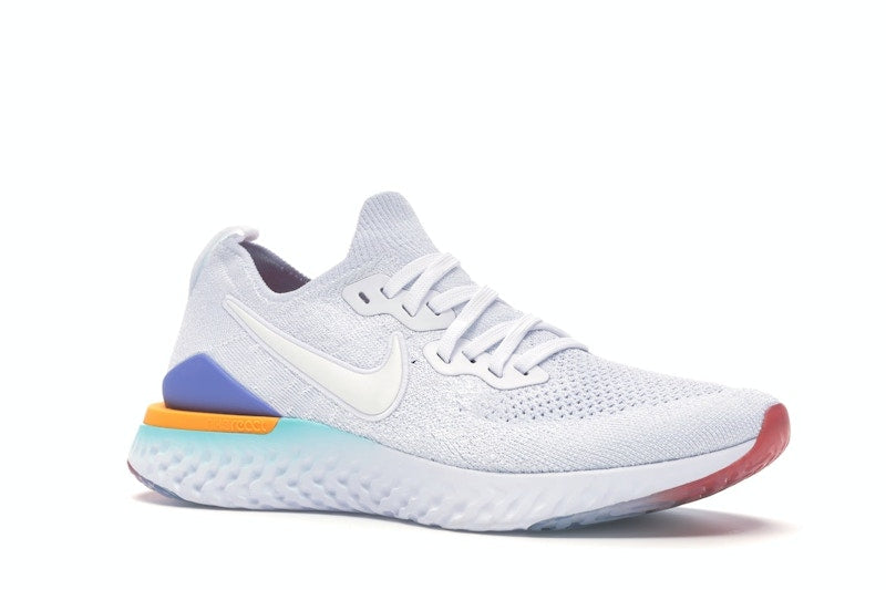 Nike Epic React Flyknit 2 White Hyper Jade Ember Glow (Women's)