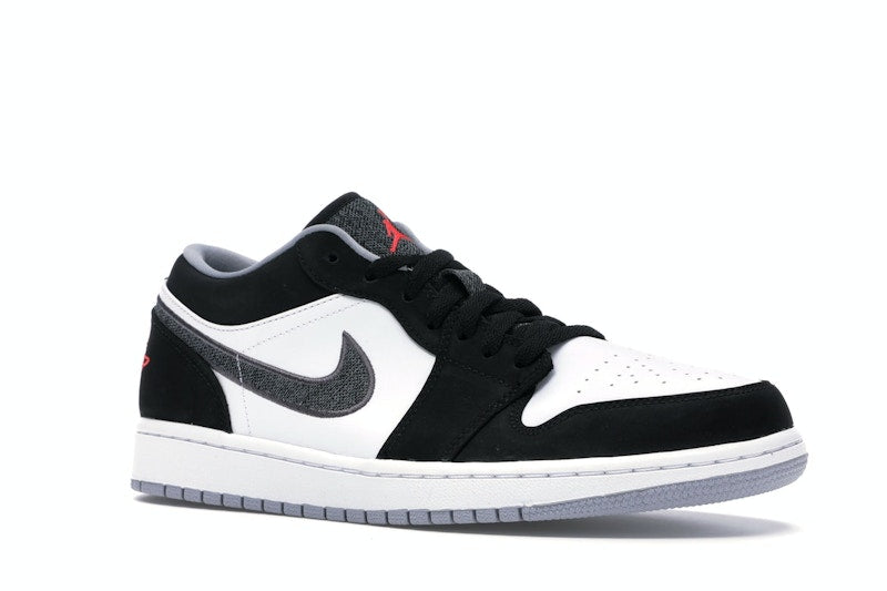Jordan 1 Low Black White Wolf Grey Infrared 23