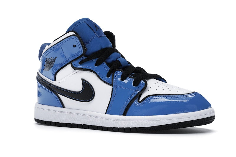 Jordan 1 Mid Signal Blue (PS)
