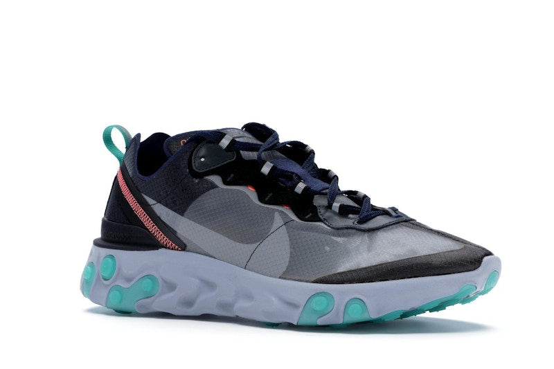 Nike React Element 87 Black Neptune Green