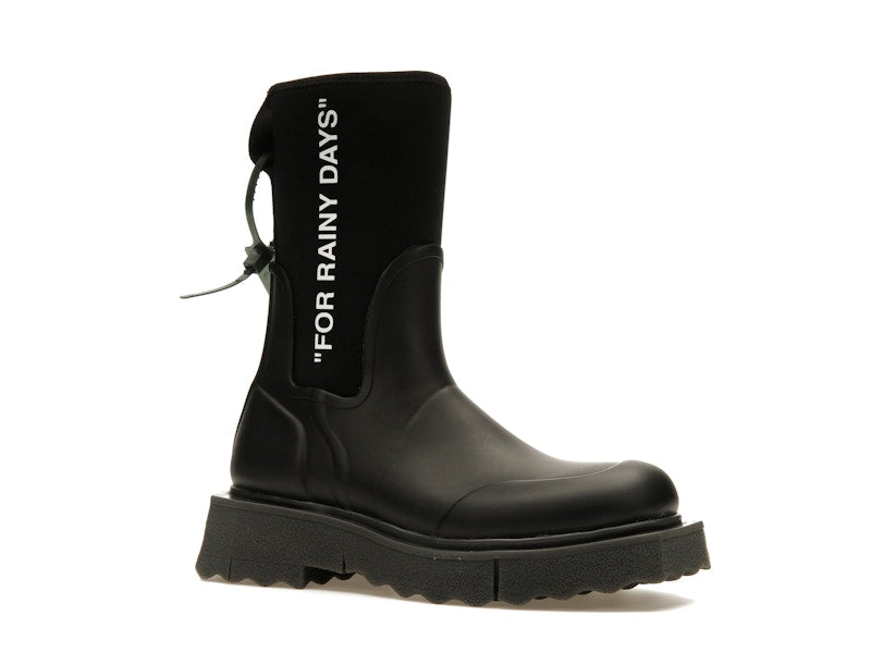 OFF-WHITE For Rainy Days Rain Boot Black (Women's)