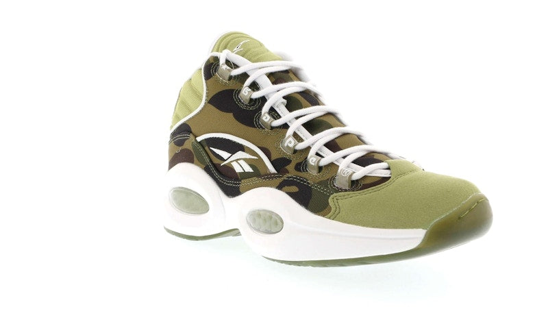 Reebok Question Mid mita sneakers X Bape 1st Camo