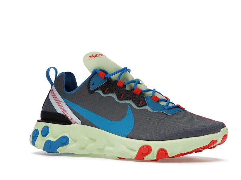 Nike React Element 55 Volt Dark Grey Photo Blue