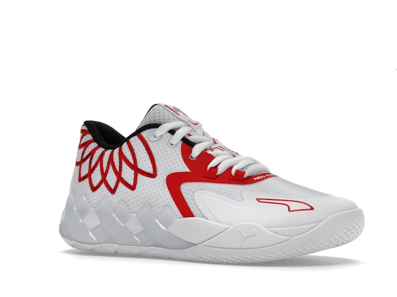 Puma LaMelo Ball MB.01 Lo Team Colors White High Risk Red