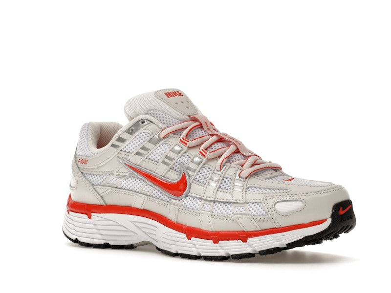 Nike P-6000 White Platinum Tint Black Picante Red (Women's)