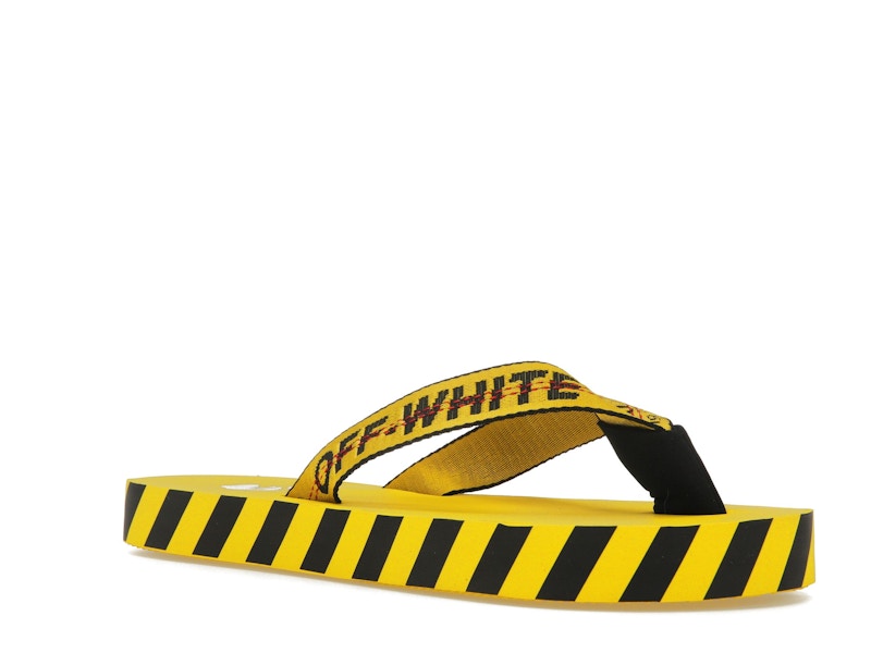 OFF-WHITE Industrial Flip Flops Yellow SS21