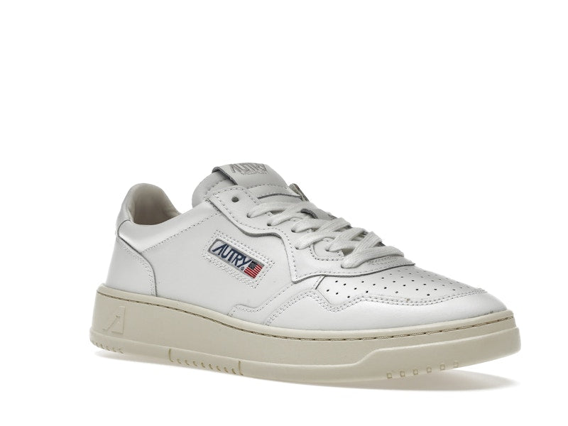 Autry Medalist Leather Low White