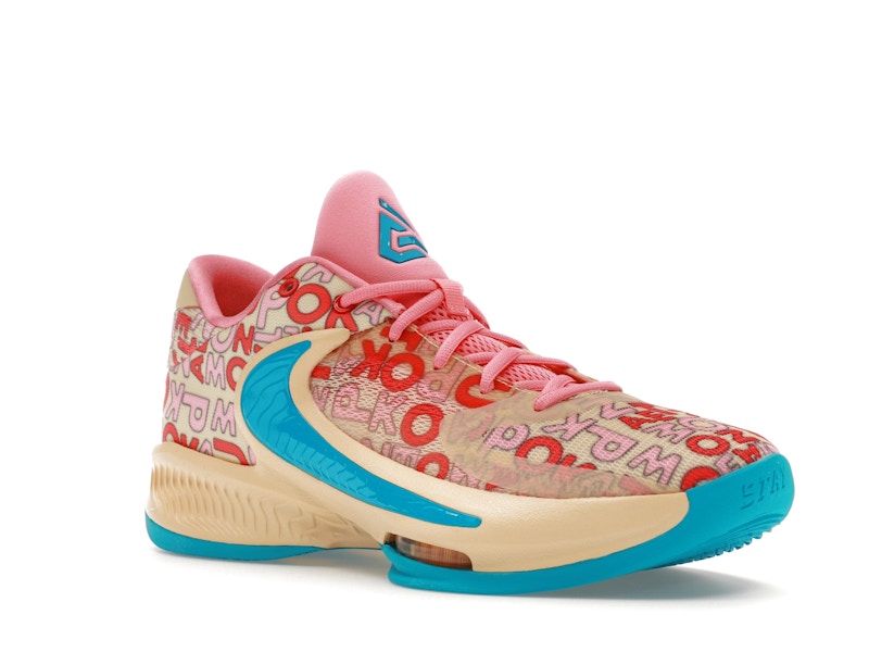 Nike Zoom Freak 4 Letter Bros Vanilla Lightning