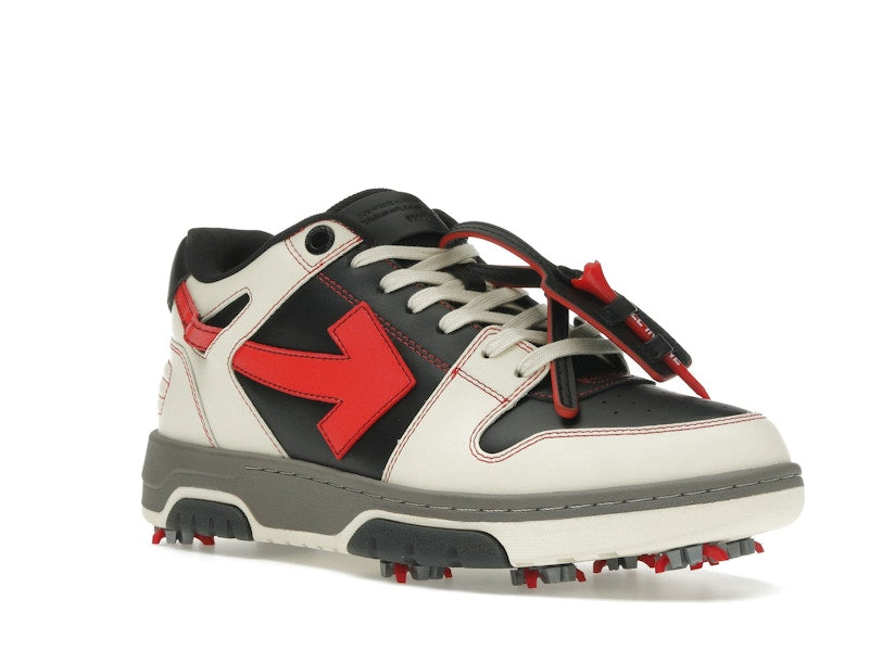 OFF-WHITE Out Of Office OOO Low Tops Golf Paris Hilinski Red Black