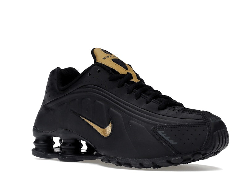 Nike Shox R4 Black Metallic Gold (GS)