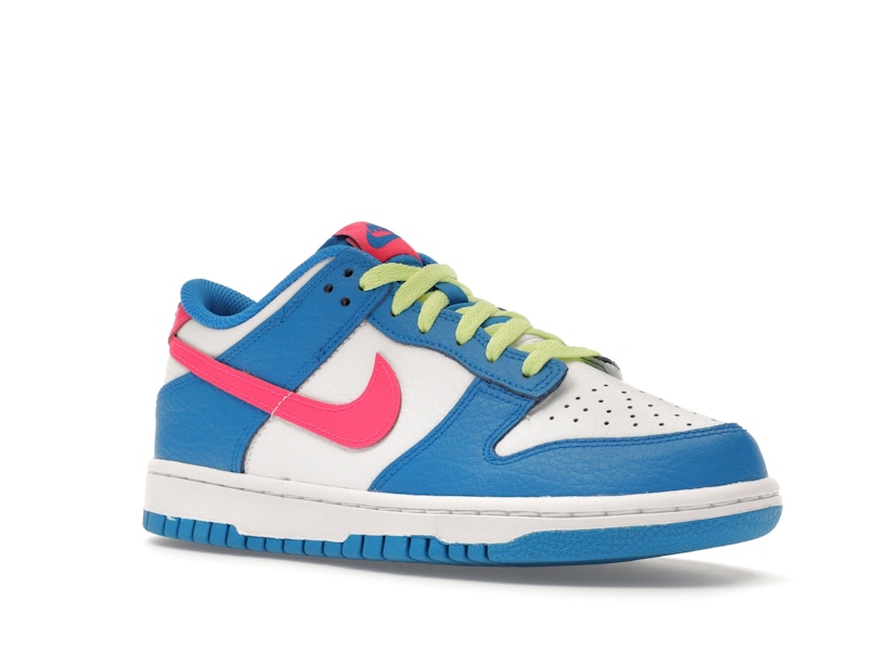 Nike Dunk Low Photo Blue White Light Lemon Twist Hyper Pink (GS)