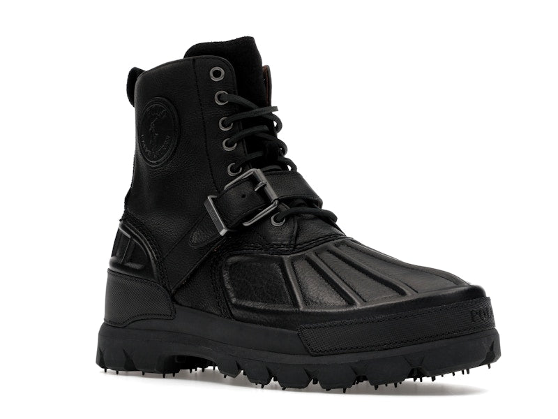 Polo Ralph Lauren Oslo High Oiled Leather Boot Black