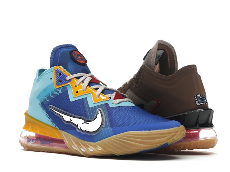 Nike LeBron 18 Low Wile E. vs Roadrunner Space Jam