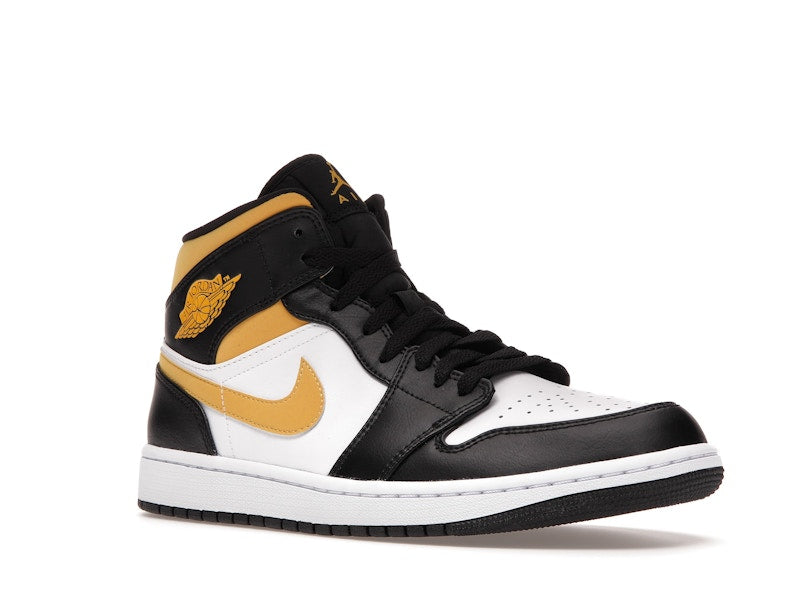 Jordan 1 Mid White Pollen Black