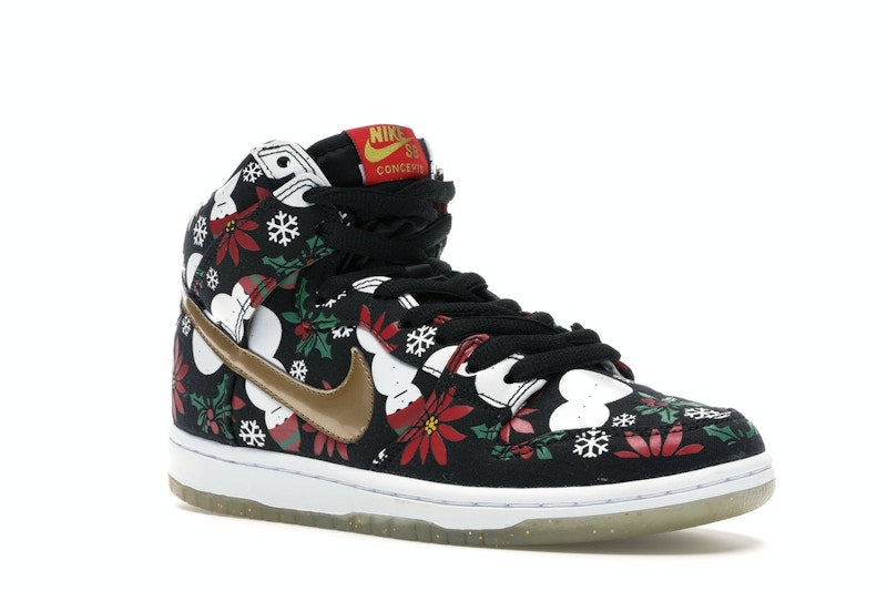 Nike SB Dunk High Concepts Ugly Christmas Sweater Black