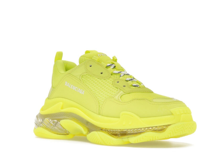 Balenciaga Triple S Clear Sole Fluo Yellow White (Women's)