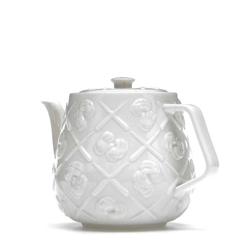 KAWS Ceramic Teapot White
