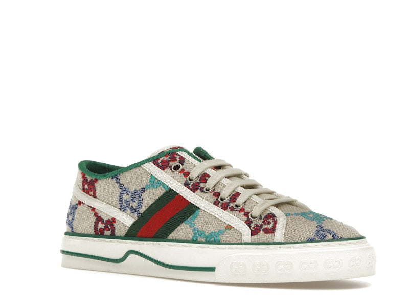 Gucci Tennis 1977 GG Logo White Multi