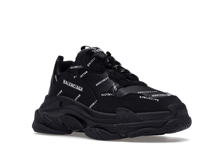 Balenciaga Triple S Black Logo (Women's)