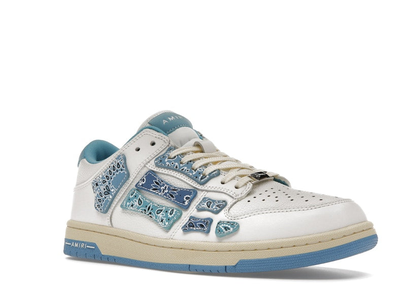 AMIRI Skel Top Low Bandana White Light Blue