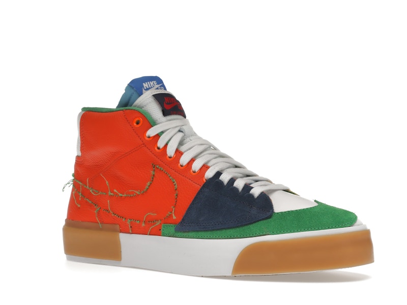 Nike SB Zoom Blazer Mid Edge Safety Orange University Gold
