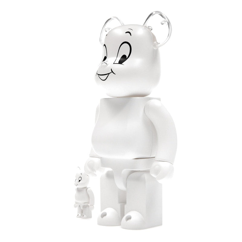 Bearbrick Casper the Friendly Ghost 100% & 400% Set White
