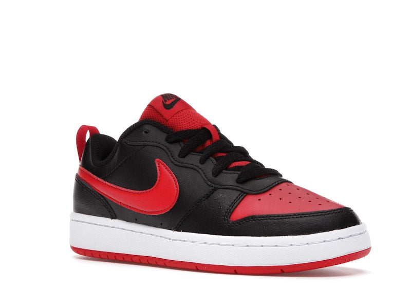 Nike Court Borough Low 2 Black University Red (GS)