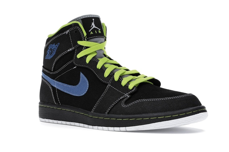 Jordan 1 Retro High Black Cyber Blue Sapphire