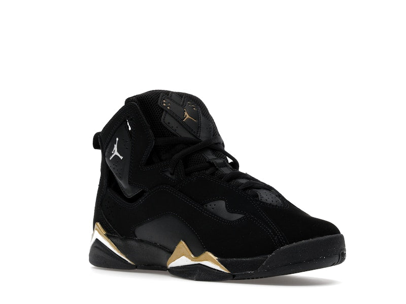Jordan True Flight Black Metallic Gold White (GS)