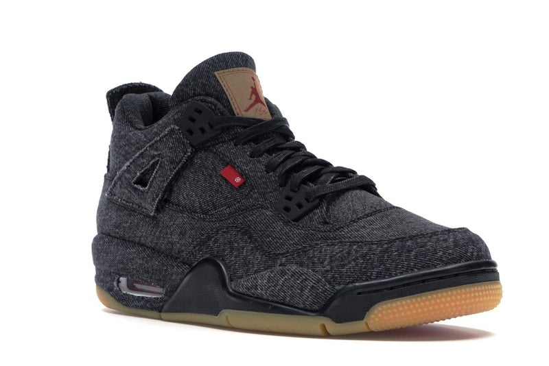 Jordan 4 Retro Levi's Black (GS) (Blank Tag)