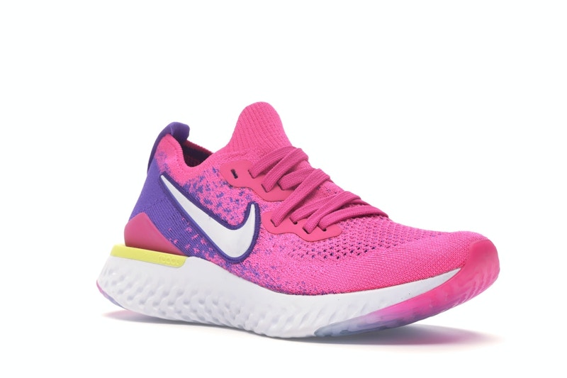 Nike Epic React Flyknit 2 Laser Fuchsia White (Women's)