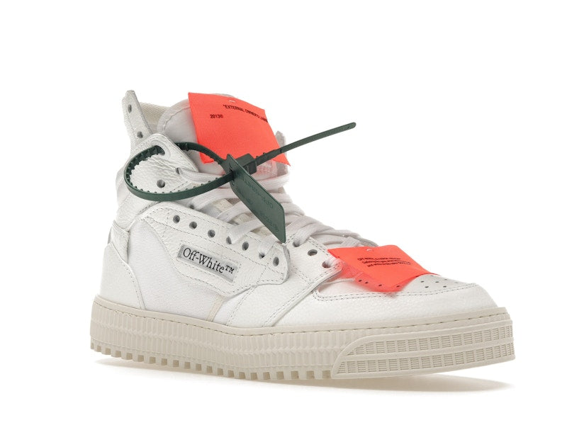 OFF-WHITE Off Court 3.0 Leather White White Orange (Bold Medial Logo)