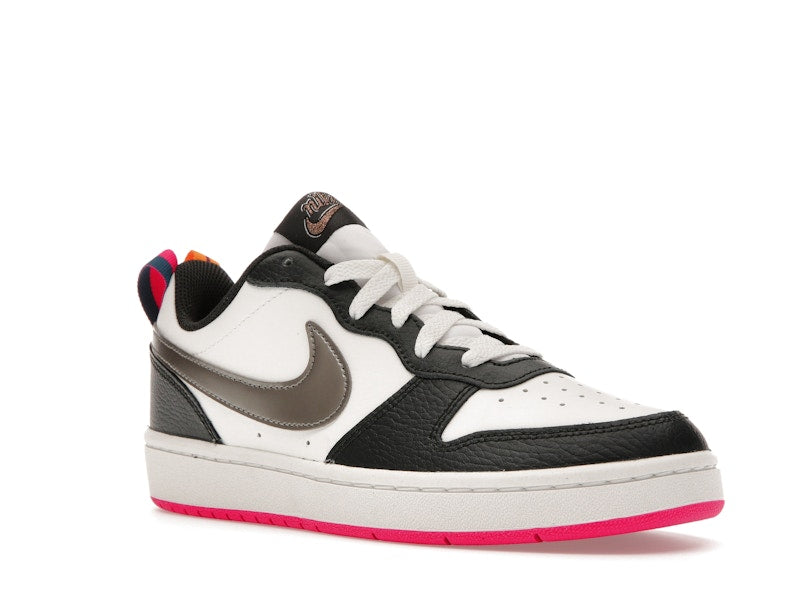 Nike Court Borough Low 2 Off Noir Pink Prime (GS)