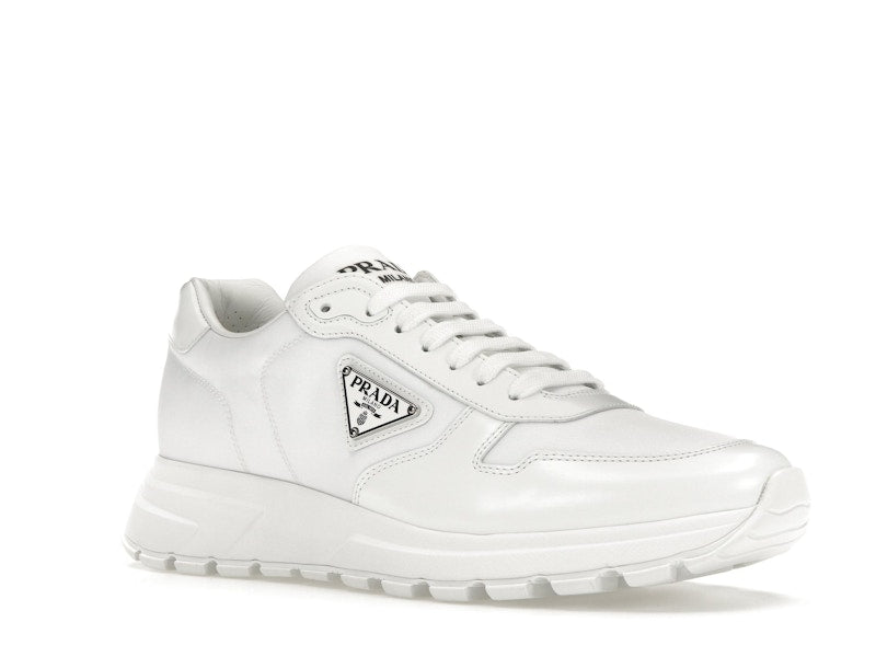 Prada PRAX 01 Sneakers Re-Nylon Brushed Leather White White