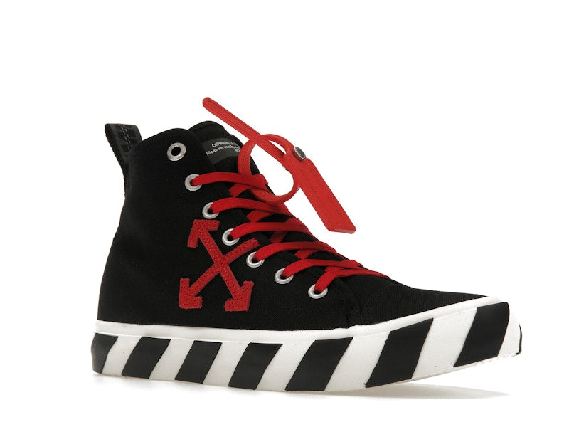 OFF-WHITE Vulcanized Hi Black Red Canvas