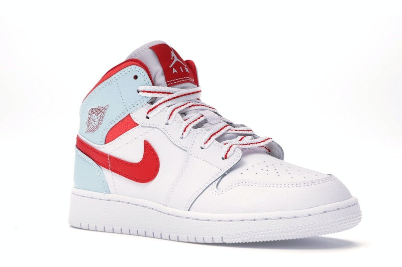 Jordan 1 Mid White Topaz Mist (GS)