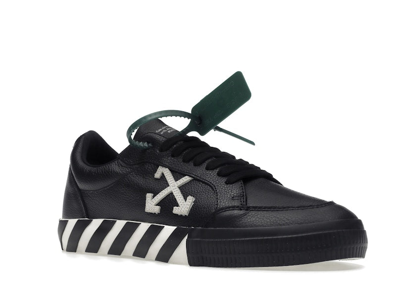 OFF-WHITE Vulc Low Leather Black White SS22