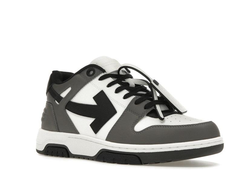 OFF-WHITE Out Of Office OOO Low Tops Dark Gray Black
