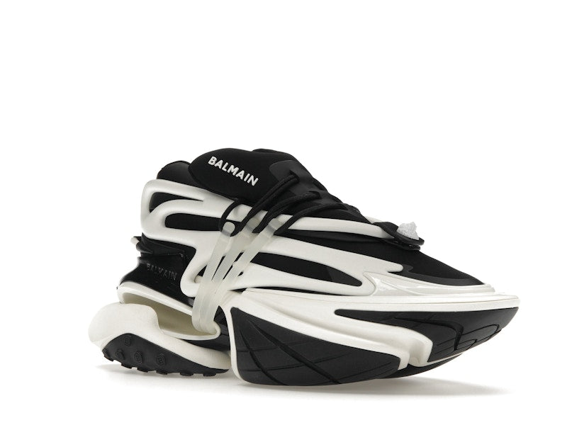 Balmain Unicorn Low-Top Black White