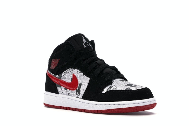 Jordan 1 Mid Newspaper Air Times (GS)