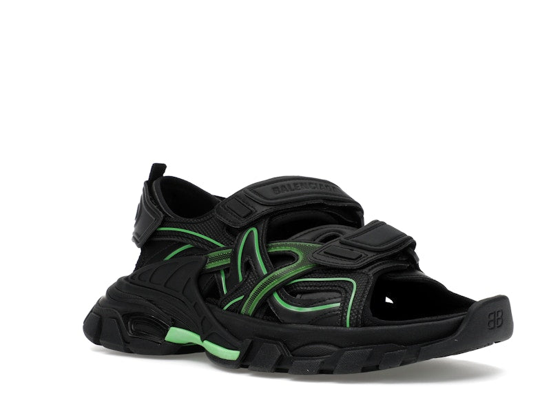 Balenciaga Track Sandal Black/Fluo Green