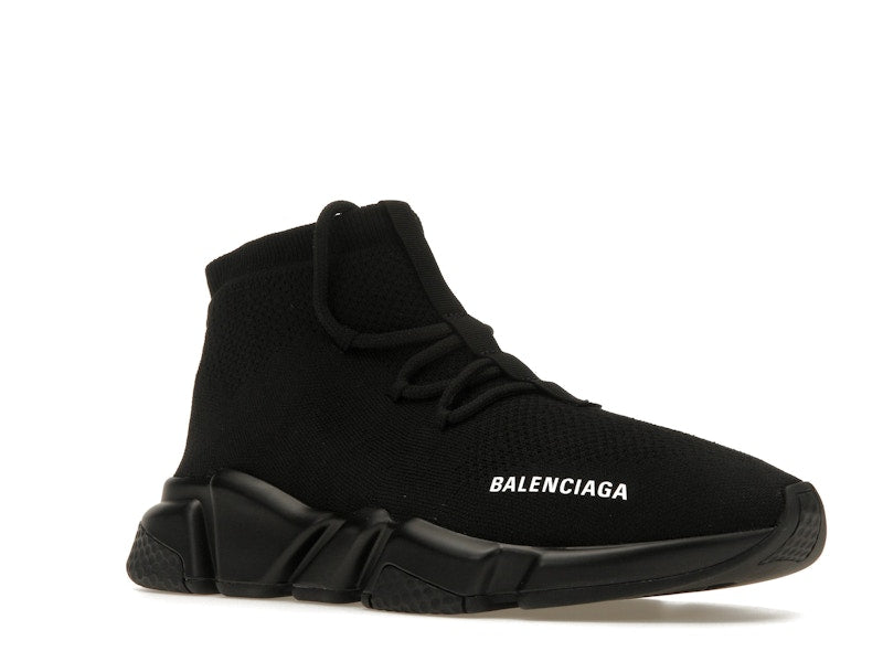 Balenciaga Speed Trainer Lace Up Black