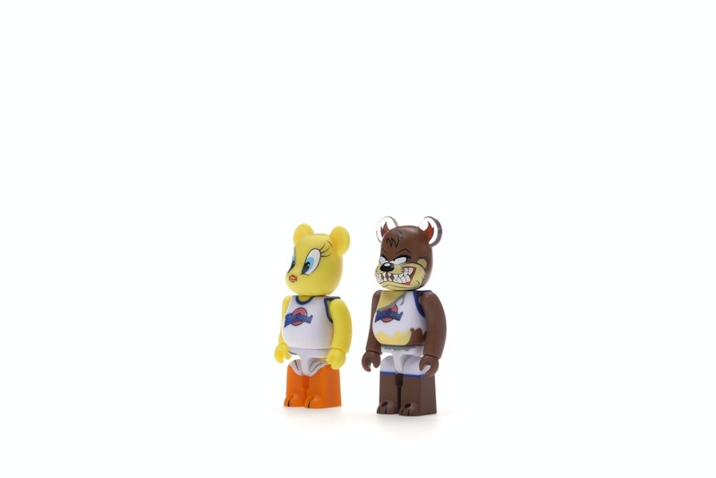 Bearbrick Space Jam Tweety & Tasmanian Devil 2 Pack 100% Multi