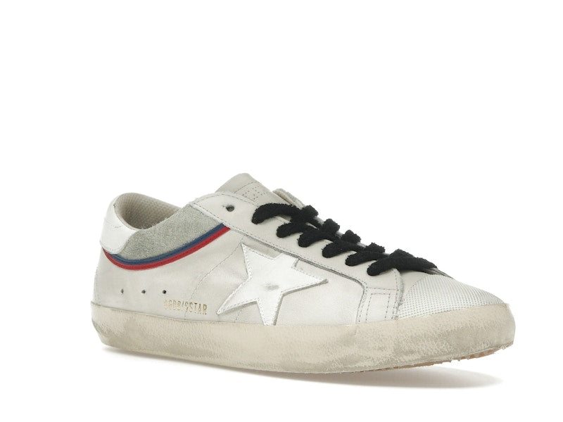 Golden Goose Super Star White Grey Red Blue