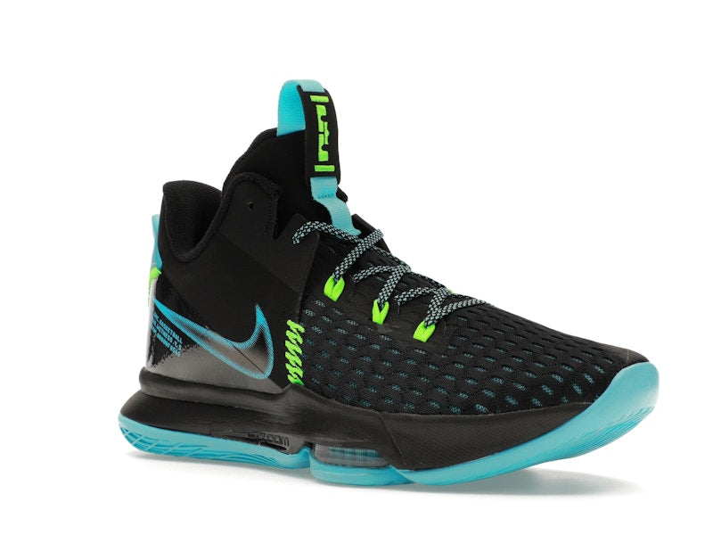 Nike LeBron Witness 5 Black Light Blue Fury
