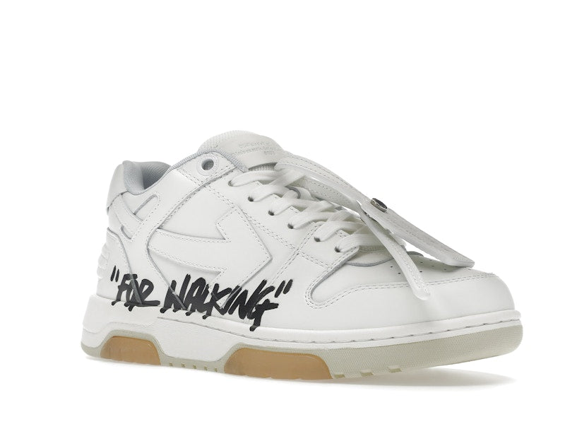 OFF-WHITE Out Of Office OOO Low Tops For Walking White Black