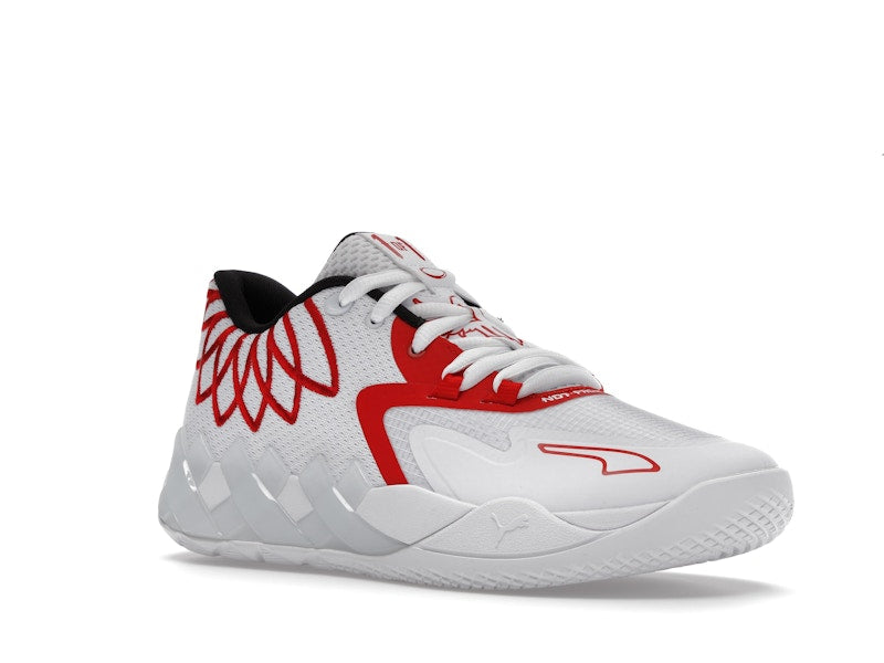 Puma LaMelo Ball MB.01 Lo Team Colors White High Risk Red