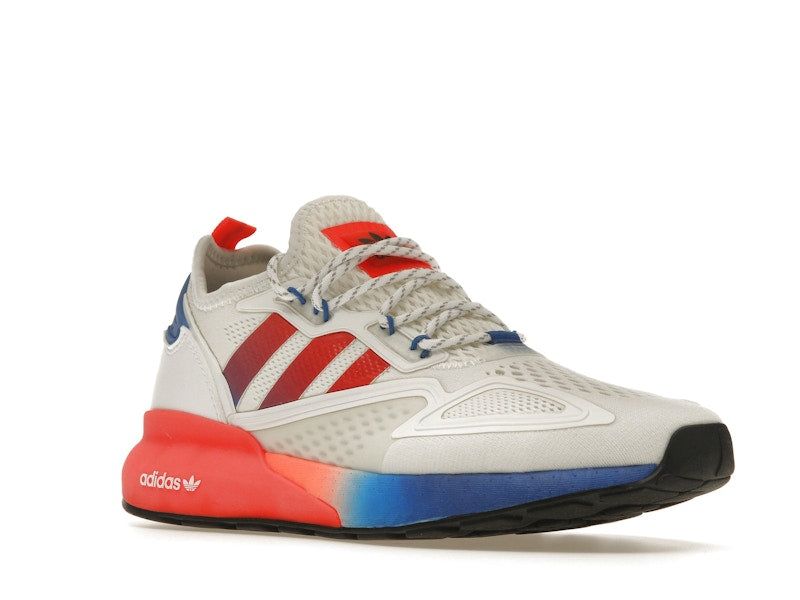 adidas ZX 2K Boost White Solar Red Blue